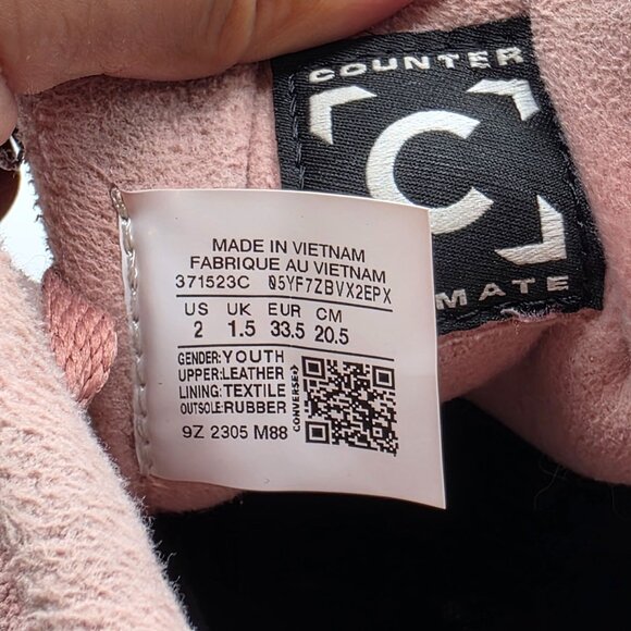 Converse Chuck Taylor All Star Berkshire High Rust Pink Girls Size 2 Shoes - Picture 6 of 13